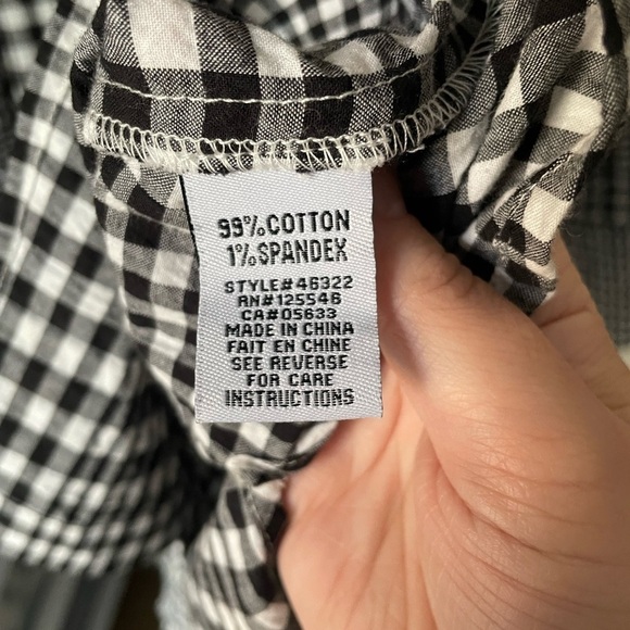 Habitat "Clothes to Live In" Gingham Button Down Tunic Size Medium - Picture 4 of 10